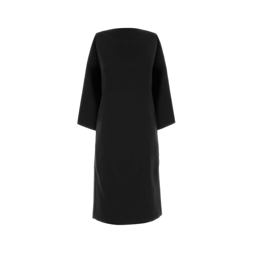Jil Sander Women Black Silk Blend Dress